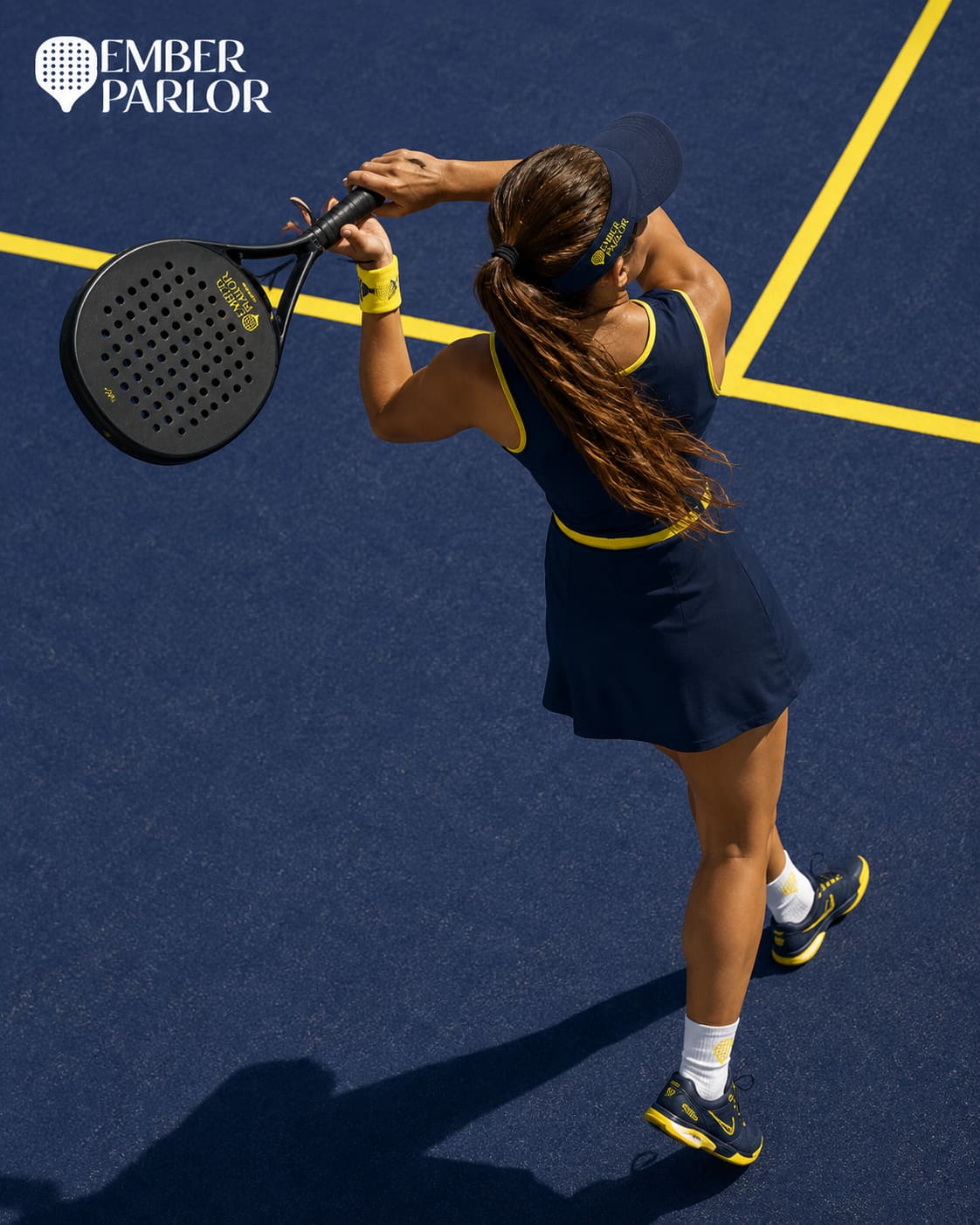 Playing padel at Ember Parlor