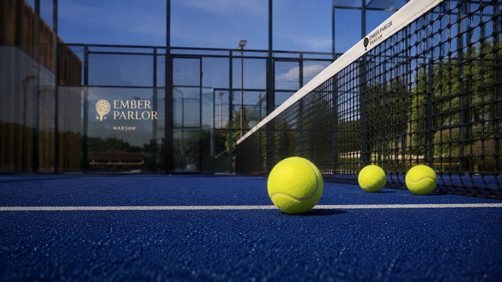 Padel court at Ember Parlor
